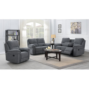 Black microfiber sofa store and loveseat set